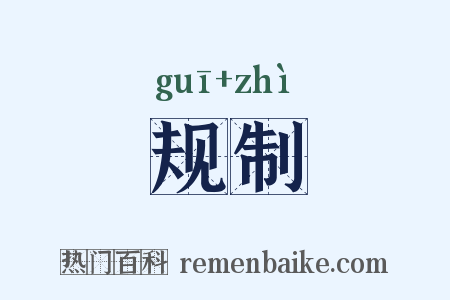 规制是什么意思的图片